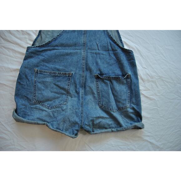 Wild Fable Overalls Shorts Blue Jean Large - Picture 8 of 9